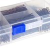 Okuna Outpost 360 Pack 2 Inch Hair Pins with Clear Holder, Bulk Set of Bobby Pins in 2 Styles and 4 Colors