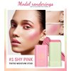 Lovelycat Blush Rare Beauty Liquid Blush Cream Blush Stick For Cheeks Natural Blendable Powder Blusher Stick On The Go Blush Brushes For Makeup Cheeks,Natural Waterproof, Long Lasting(pink)