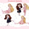 Lembani 10 Sets 5 Inch Mini Dolls with Clothes, 5 Pieces Boy Dolls and 5 Pieces Girl Dolls, Mini Princess Dolls Toy for Dollhouse Kids Gifts