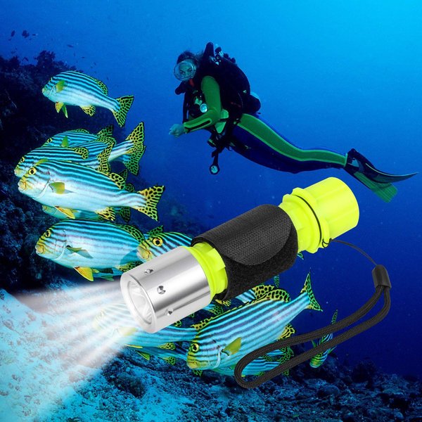 Oumers Diving Flashlight, Super Bright LED Diving Light Waterproof Underwater Torch for Scuba Diving and Other Outdoor Activities