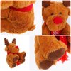 Zerodeko Christmas Plush Elk Toy, Reindeer Plush Toy Christmas Stuffed Animal Xmas Deer Doll Toy Soft Plush Doll Animal Toy Elk Soft Plush Toy for Christmas (29cm)