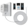 SigeIy Doorbell Transformer 24V 500MA Doorbell Power Adapter AC110-120V to AC24V, Compatible with Ring, Nest, Eufy, Wyze, Arlo Visual Doorbell (with 32.8ft Cable White)