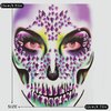 Halloween Face Jewels Stickers Sugar Skull Face Gems Stickers Day of The Dead Face Rhinestone Crystals Stickers Festival Rave Temporary Tattoos Face Gems Stick on for Halloween Cosplay Party
