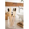 Clearly Bamboo Toothbrush Set | Extra Soft Charcoal Infused Bristles, Eco Biodegradable Wood, BPA Free Vegan Nylon | Great for Teeth Whitening, Sensitive Gums, Adults, Kids (Family Pack of 4)