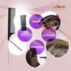 Rat Tail Combs, Hair Clips for Styling and Sectioning, Edge and Teasing Brushes, Parting Combs for Braiding.