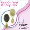 Wet Brush Squirt Detangler Hair Brushes - Jade, Geo - Mini Detangling Brush with Ultra-Soft IntelliFlex Bristles Glide Through Tangles with Ease - Pain-Free Comb for All Hair Types