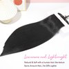 REECHO Hair Extensions, 11PCS Clip in Hair Extensions 24" Long Straight hair extensions HE005 Natural Soft Synthetic Hairpieces for Women – Black