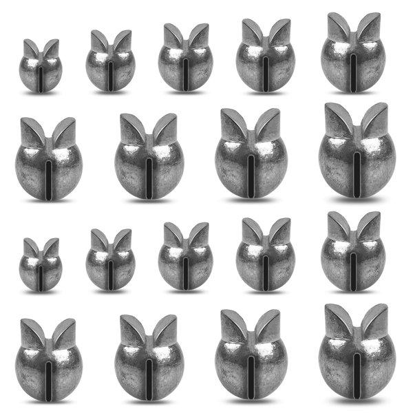 AGOOL Split Shot Fishing Weights Sinkers, 110pcs Reusable Split Shot Sinkers Weights 0.8g-3g（1/35oz-1/9oz） for Freshwater & Saltwater Fishing