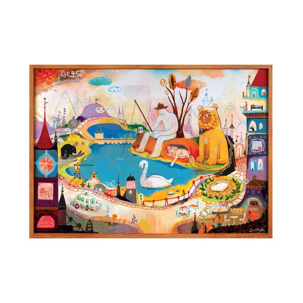 Genuine Fred THE LION IS AWAKE by Souther Salazar, 1000 piece puzzle