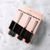 FoxyBae Hair Brush Set - Rose Gold Round Hair Detangler Brush for All Hair Types - Professional Hair Volumizer and Styling Brushes with Vented Barrel - Boar and Nylon Bristles