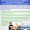 Full Force Amino Acid Supplement, Tissue Building Essential Amino Acids for Workout Recovery. Amino Acids for Performance 5000mg 200 EAA BCAA Tablets