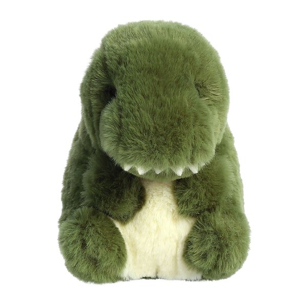 Aurora® Round Rolly Pet™ Rawr T-Rex™ Stuffed Animal - Adorable Companions - On-The-Go Fun - Green 5 Inches
