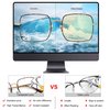 SOJOS Blue Light Blocking Glasses Women Small Face, Square Metal Computer Gaming Lightweight Eyeglasses, Anti Glare UV Ray Filter Eyeglasses SJ5063 with Tortoise Frame/Anti-Blue Light Lenses