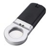 Water & Wood Jeweler Loupe 30mm 16X Lens Magnifier Pocket Folding LED Light Magnifying Glass