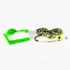 Scum Frog Bigfoot Topwater Bass Fishing Paddle Foot Hollow Body Frog Lure with Weedless Hooks, Bigfoot (3/8 Ounce), Natural Black and Green, Bigfoot (3/8 Ounce), 0