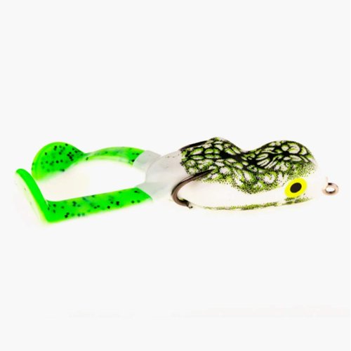 Scum Frog Bigfoot Topwater Bass Fishing Paddle Foot Hollow Body Frog Lure with Weedless Hooks, Bigfoot (3/8 Ounce), Natural Black and Green, Bigfoot (3/8 Ounce), 0