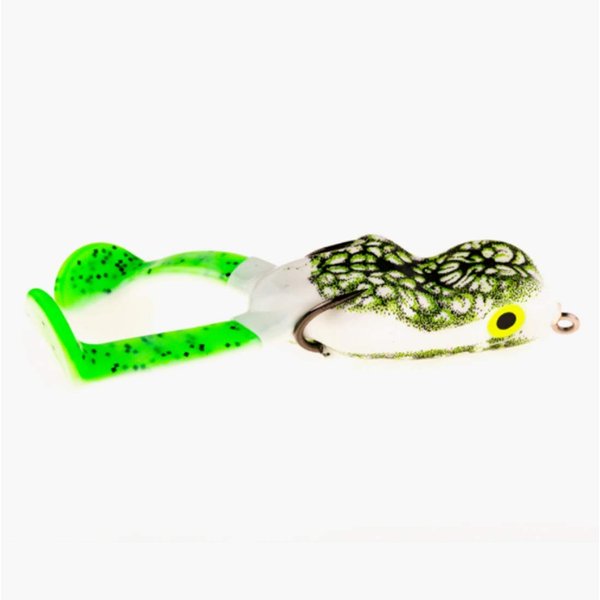 Scum Frog Bigfoot Topwater Bass Fishing Paddle Foot Hollow Body Frog Lure with Weedless Hooks, Bigfoot (3/8 Ounce), Natural Black and Green, Bigfoot (3/8 Ounce), 0