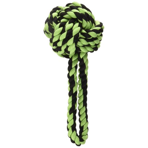 Multipet Nuts for Knots with Tug Rope Dog Toy, 3.5-Inch Colors Vary