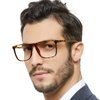 MARE AZZURO Men's Stylish Oversized Reading Glasses 2 75 with Spring Hinge Fashion Readers for Reading