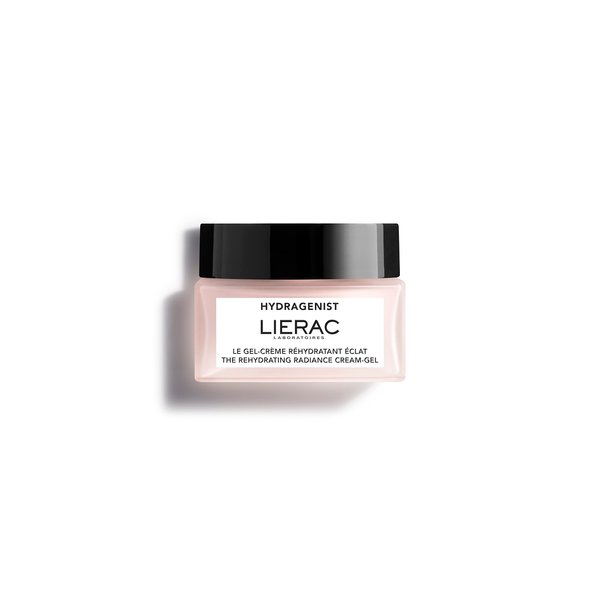 Lierac Hydragenist Rehydrating Radiance Cream-Gel - Natural Hyaluronic Acid & Rehydrating Ferment, Vegan Face Moisturizer for Women, Recomended from Normal to Sensitive Skin, 50ml