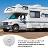 White Vinyl 1" Insert Molding Trim Screw Cover RV Camper Travel Trailer (75ft)