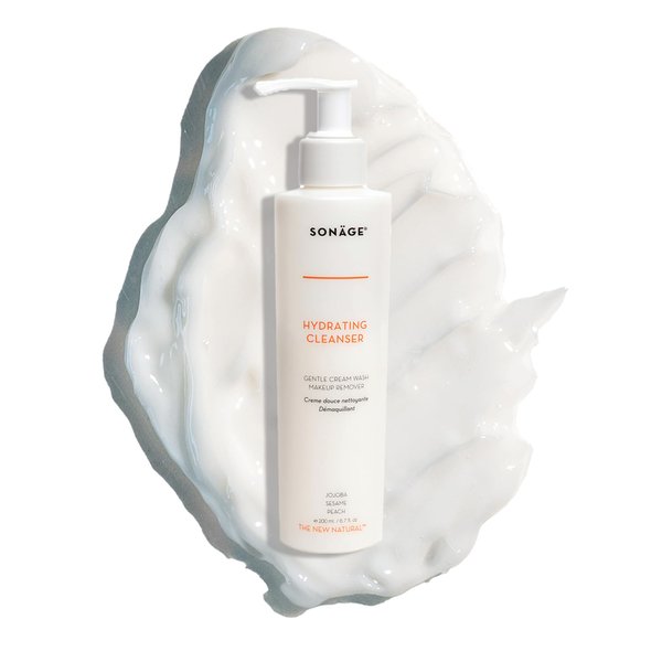 SONAGE Hydrating Cleanser | Daily Noncomedogenic Gentle Facial Cream Cleanser | Hydrating Face Wash For All Skin Types