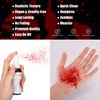 CCBeauty 2.3oz Fake Blood Washable, Splatter Blood Makeup, Safe Realistic Edible Bloods for Clothes, Vampire Makeup for Halloween Costume,Theater, Cosplay, Zombie, Special Effects,SFX Makeup, Bright