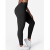 YEOREO Workout Leggings for Women Butt Lifting Tummy Control High Waist Gym Yoga Compression Pants Black XXL