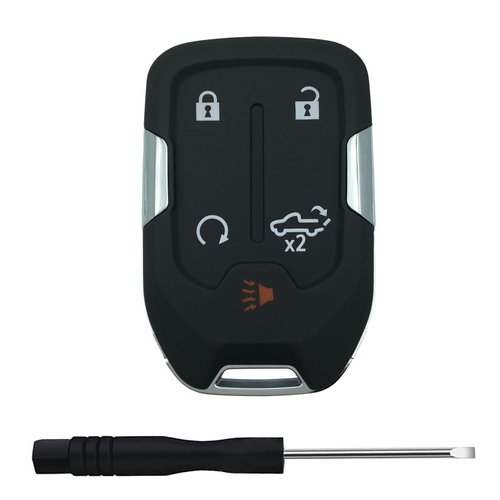 Replacement Keyless Entry Remote Key Fob Shell Case for 2022 2021 2020 2019 Chevy Silverado and GMC Sierra 1500 2500HD 3500HD Car Key Fob Cover (5 Button-C)
