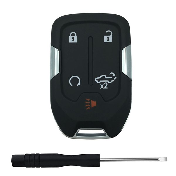 Replacement Keyless Entry Remote Key Fob Shell Case for 2022 2021 2020 2019 Chevy Silverado and GMC Sierra 1500 2500HD 3500HD Car Key Fob Cover (5 Button-C)