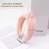 BEGOOD Headbands for Women Fluffy Womens Knotted Wide Headbands Pink Headbands Fashion Hairbands for Women's Hair Designer Winter Turban Hair Accessories for Girls 2Pcs