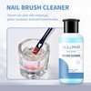 SULLMAR Nail Art Brush Cleaner & Restorer Quickly Clean Gel Nail Brushes Nail Brush Preserver for Any Nail Art Brush DIY Salon at Home 1.35fl.oz
