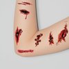 ELOOF Body Face Scar Halloween tattoos temporary Realistic Scar Tattoo Halloween makeup tattoos For Men Adults Women Kids (stickers1)