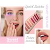 SHEEPFLY 8 Color Mini Matte Lipstick,Mini Capsule Tubes,Lipstick Capsules, Long Lasting Waterproof Mini Cute Lip Gloss Soft Mist Lipstick for Girls and Women