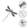 4Pcs Silver Dragonfly Hair Clip, Retro Wedding Antique Barrette, Bridal Headdress Head Wear Styling Hair Accessories for Girls Ladies, Bobby Pins Hair Pins French Hair Styling Pins, Hair Accessories