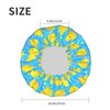 Yellow Rubber Ducks Shower Cap For Women Adjustable Double Waterproof Layers Bathing Shower Hat Hair Protection Reusable Ladies Spa Salon Shower Hat