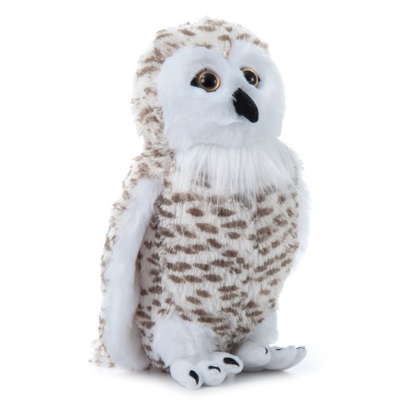 The Petting Zoo Snowy Owl Stuffed Animal Plushie, Gifts for Kids, Wild Onez Zoo Animals, White Owl Plush Toy 12 Inches