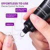 Makartt Solid Nail Glue Gel for Press On Nails, Gel Nail Glue for Nail Tips Long-Lasting Super Strong Nail Glue for Acrylic Nails Clear 3D Nail Gel for Nail Art Home Salon UV Nail Lamp Cured 15ML