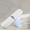 VOCOSTE Toothbrush Case, Traveling Toothbrush Holders Case, Plastic, White, 7.87"x2.17"