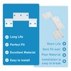 PalpitateC Storm Door Hinges Replacement fits for Larson Screen Door Hinges, Extruded Aluminum Door Hinge Kit White 3 Piece
