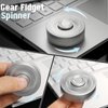 Cool Alloy Fidget Spinner Toys Metal for Kids Adults, Fidget Cube Block Chain Small Sensory Gadget Finger Hand Spinner Cool Gadget Stuff Gift for Men, Desk Spining Top Toy Best Gift Party Favors