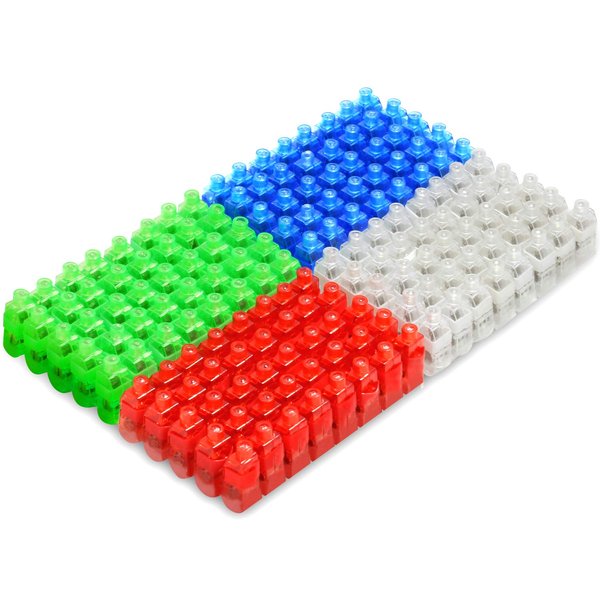 Novelty Place 160Pcs LED Party Finger Lights for Kids, LED Finger Flashlight Light Up Finger Ring Toys for Party Favor, Halloween, Raves, Concert Shows