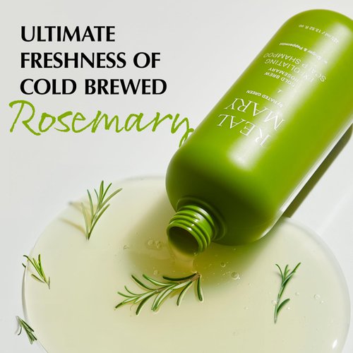 RATED GREEN REAL MARY Exfoliating Scalp Shampoo - Rosemary Scalp Scrub & Hair Shampoo | Gentle Scalp Moisturizer & Dry Scalp Shampoo | Itchy Scalp Shampoo Organic Rosemary Hair Shampoo 13.52 fl oz