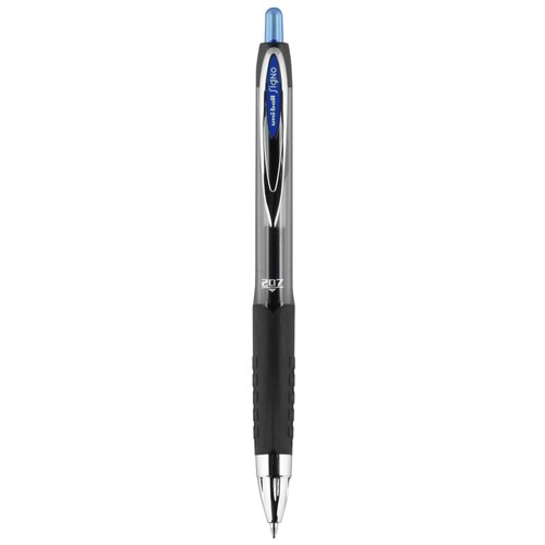 Signo Gel 207 Roller Ball Retractable Gel Pen, Blue Ink, 0.7MM, Dozen