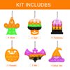 Halloween Party Favors - Halloween Pop Fidget Toys - 24 Mini Pop Bubbles Bulk with Keychain for Kids 4-8 8-12- Stress Relief Sensory Fidget Pack prizes for School Classroom Toddlers Boys Girls