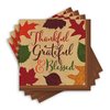 Autumn Traditions Thanksgiving Party Paper Luncheon Napkins Tableware, 6" x 6" Pack of 36