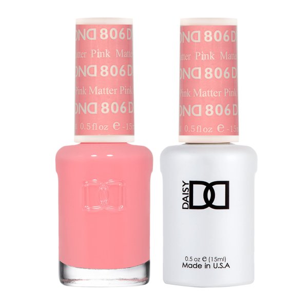 DND Gel Polish Set - 1 each of Pink Gel Polish and Pink Nail Polish, 806 Pink Matter, 0.5 Fl Oz