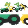 Green Tractor Birthday Banner Set with Tractor Garland Banner for Tractor Farm Themed Birthday Party Supplies Decorations