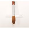 Petal Red Wood Handle Nail Brush For Acrylic Nail Manicure & Pedicure Powder (CRIMPED) - (Size #12)
