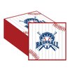 50 Pieces Baseball Napkins,Disposable Baseball Party Guest Cocktail Napkins for Birthday Party, Baseball Theme Party Supplies-6.5 x 6.5 Inch